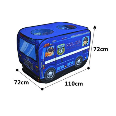 Children Pop-Up Play Tent Toy Outdoor Folding Playhouse Fire Truck Police Icecream Car Kid Play House Bus Garden Indoor Gift