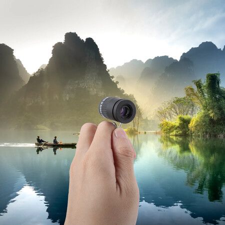 Pocket Mini Toy Kid Travel Camping Scope ,Portable Stuffer Finger Kids Spyglass Boys Kids Spotting Watching Bird