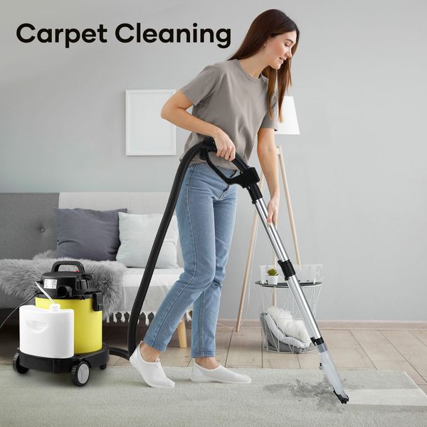 5in1 Carpet Cleaner Vacuum Floor Sofa Wet and Dry Vac Mop Cleaning Machine Portable Smart with Wheels