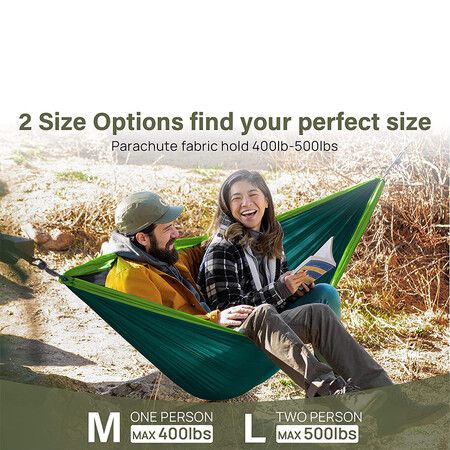 Camping Hammock Double And Single Portable Hammocks with 2 Tree Straps 300x200cm