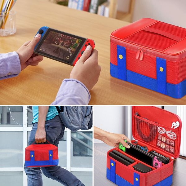 Switch Carry Case Compatible With Nintendo Switch/Switch OLED for Switch Console Pro Controller & Accessories