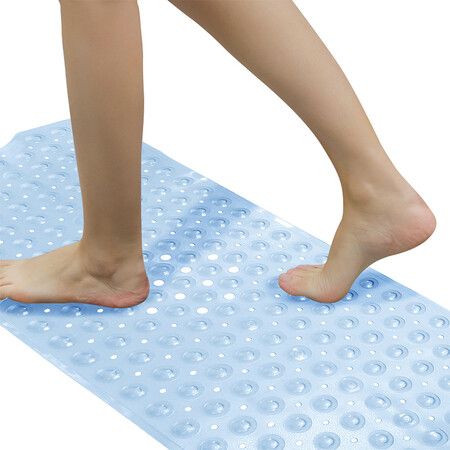 Tub Bath Shower Mat 100x40cm Non-Slip Bath Mat Machine Washable Bathroom Tub Mat