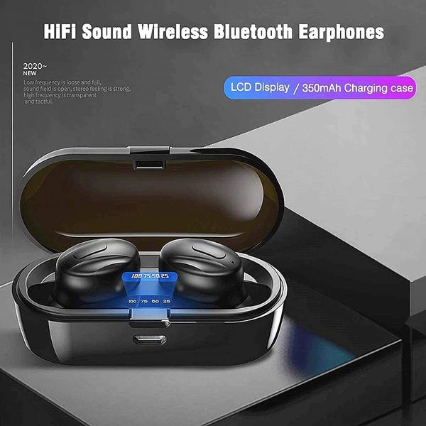 Bluetooth Headphones, Bluetooth 5.0 Wireless Earphones for iOS Android PC