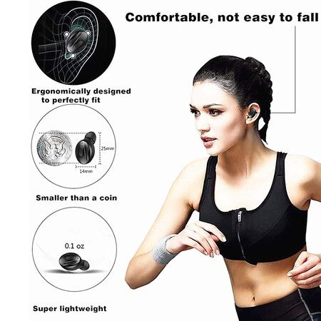 Bluetooth Headphones, Bluetooth 5.0 Wireless Earphones for iOS Android PC