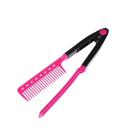 Hair Straightening Comb - Flat Iron Comb for Big Tresses Hair Straightening Comb with a Firm Grip - Straightening Comb for Knotted Hair