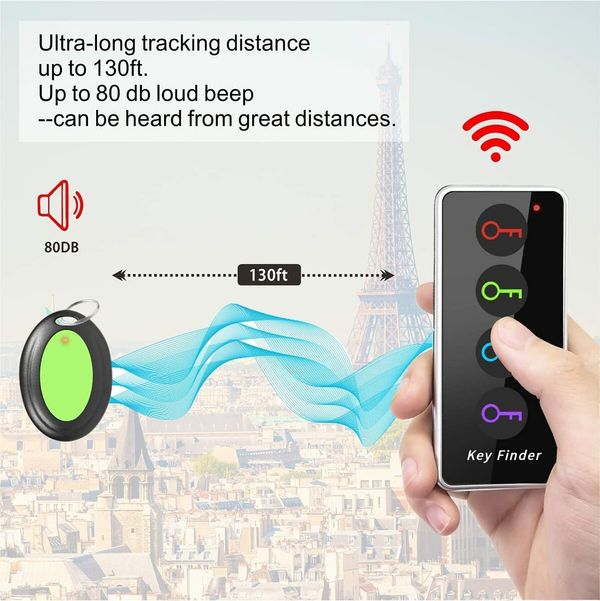 Key Finder Elderly Aid Locator Tags Wireless Remote Finder  Finding Wallet Key Phone Glasses Pest Tracker 1 RF Transmitter 4 Receivers