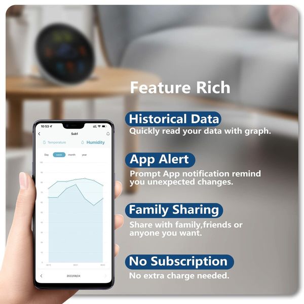 Weather Clock 3-Day Weather Forecast Station Wireless Thermometer Hygrometer Humidity Gauge Atomic Alarm Clock-3 Sensor