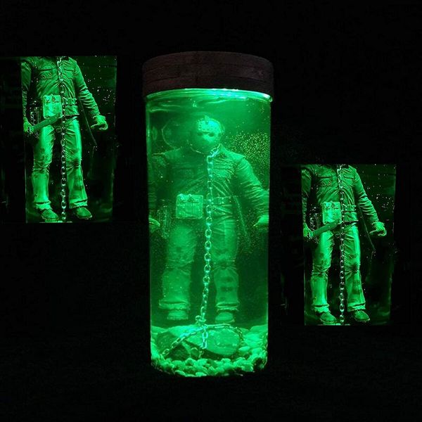 Jason Voorhees Water Lamp, Collector Water Lamp Jason Lives Final Display green