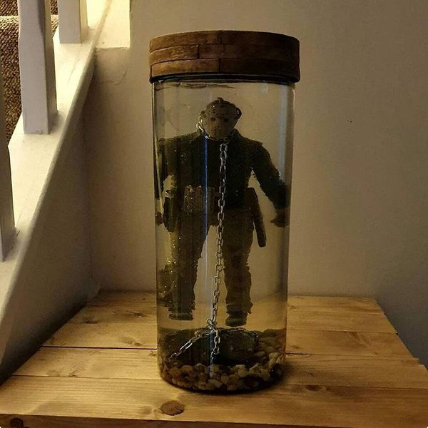 Jason Voorhees Water Lamp, Collector Water Lamp Jason Lives Final Display green