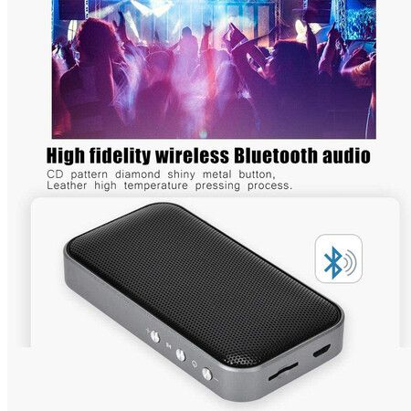 Mini Shockproof Portable Wireless Bluetooth Speaker with TF Player and Volume Control(Black)