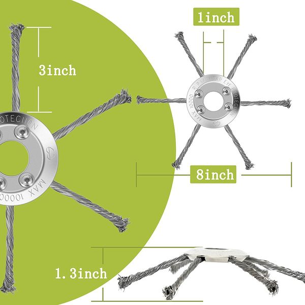 Trimmer Blade Wired Unbreakable Grass String Indestructible Metal Weed Head Garden Tool Efficiency