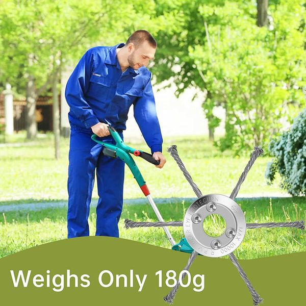 Trimmer Blade Wired Unbreakable Grass String Indestructible Metal Weed Head Garden Tool Efficiency