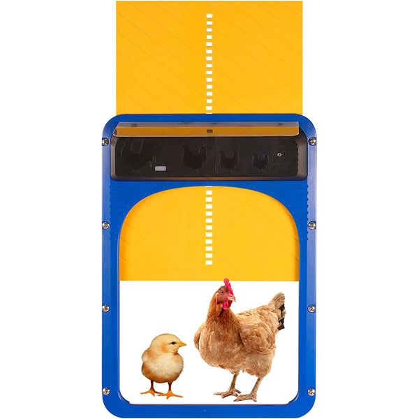 Automatic Chicken Coop Door IP44 Waterproof Automatic Chicken Coop Door with Light Sensor, Battery Operated