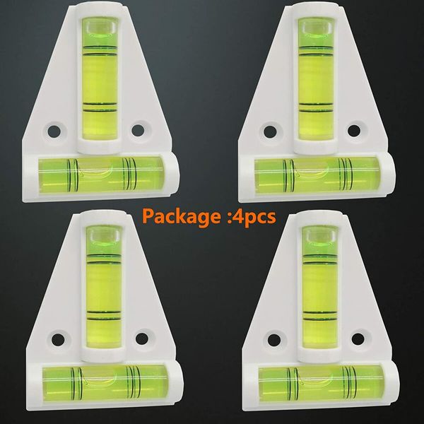 4PCS T-type Spirit Level,Mini Two-Ways RV T Level Bubble Level