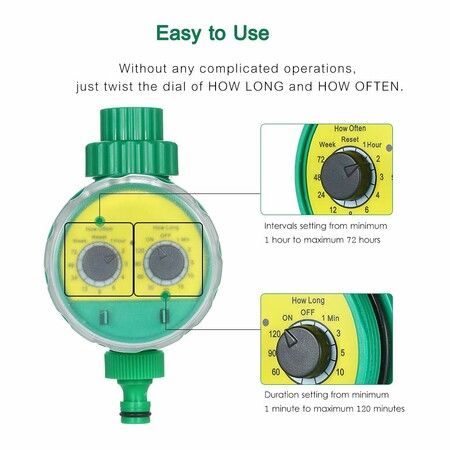 Automatic Manual Water Timer Irrigation Controller Programmable Valve Hose