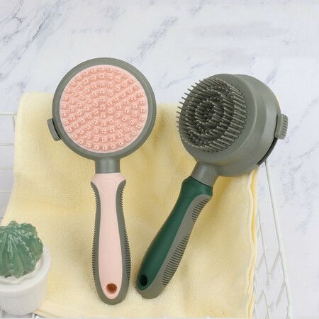 Pet Hair Removal Comb Brush Green