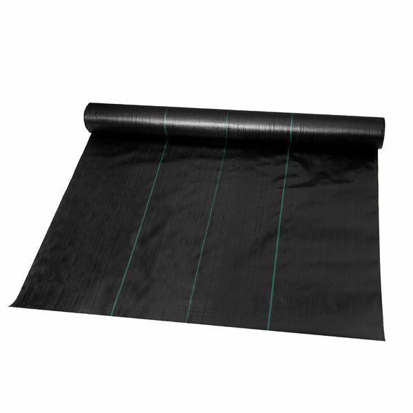 Weed Control Mat Barrier Gardening Ground Cover Landscape Plastic Block Guard 80GSM 1.83 x 50 M