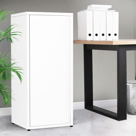 Levede Filing Cabinet Office Drawers Storage Cabinets Steel Rack Home White