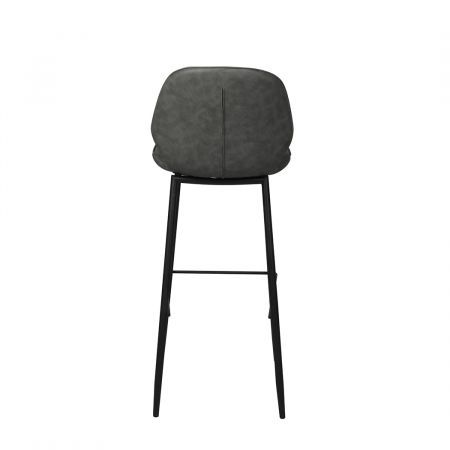 2x Bar Stool Barstools Counter Grey