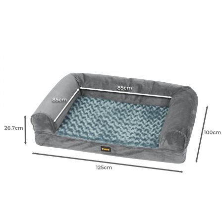Pet Bed Sofa Dog Bedding Soft Warm XXL Cover Grey Cover XX-Large