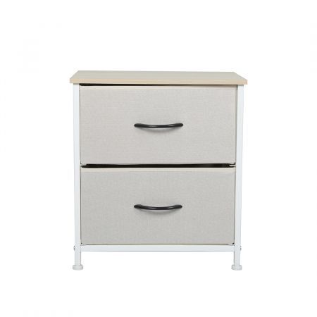 Levede Storage Cabinet Tower Chest of Drawers Dresser Tallboy 10 Drawer Beige