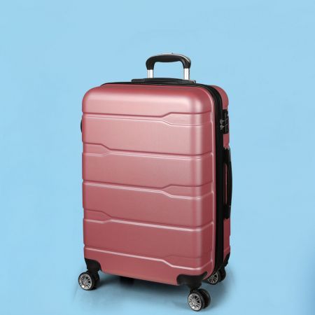 Slimbridge 24 inches Expandable Luggage Travel Suitcase Trolley Case Hard Rose Gold