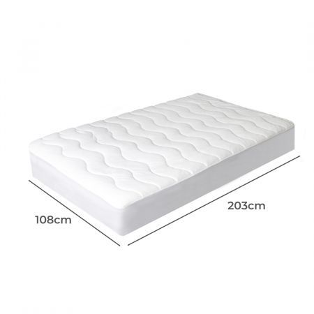 Dreamz Cool Mattress Topper Protector Summer Bed Pillowtop Pad King Single Cover