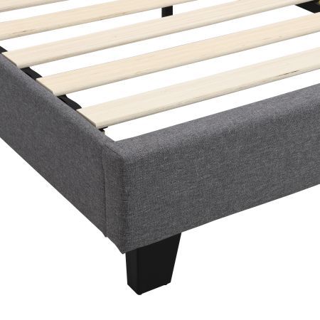 BEF02 Double Size Bed Frame Base Mattress Platform Grey