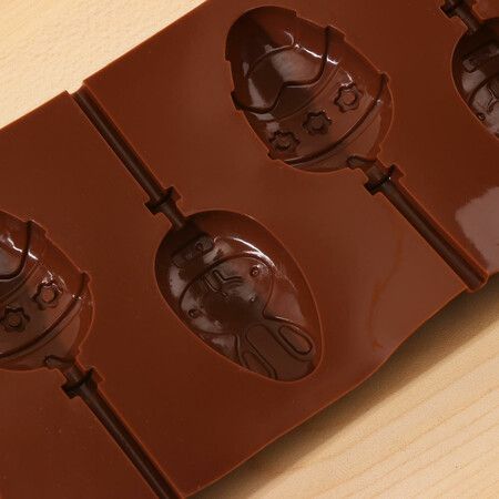 Easter Egg Rabbit Lollipop Silicone Mold Chewing Gum Marzipan Fudge Marzipan Chocolate Cake DIY Cooking Tools(2 Pcs)