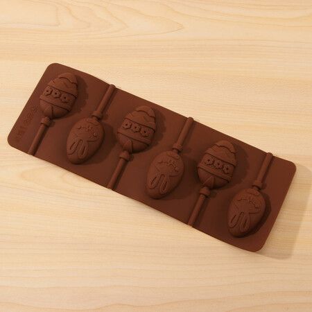 Easter Egg Rabbit Lollipop Silicone Mold Chewing Gum Marzipan Fudge Marzipan Chocolate Cake DIY Cooking Tools(2 Pcs)