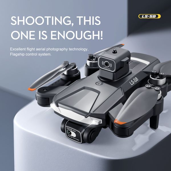 GPS 5G WIFI FPV With 4K HD Camera 25mins Flight Time Brushless Foldable RC Drone Quadcopter obstacle avoidance Dual Batteries