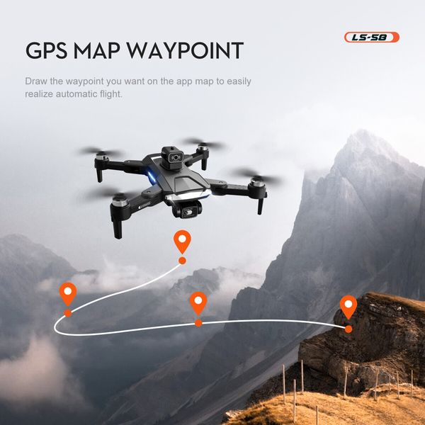 GPS 5G WIFI FPV With 4K HD Camera 25mins Flight Time Brushless Foldable RC Drone Quadcopter obstacle avoidance Dual Batteries