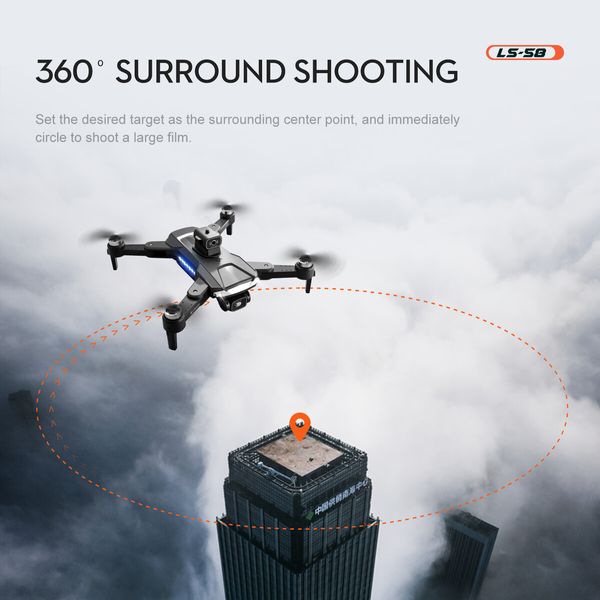 GPS 5G WIFI FPV With 4K HD Camera 25mins Flight Time Brushless Foldable RC Drone Quadcopter obstacle avoidance Dual Batteries