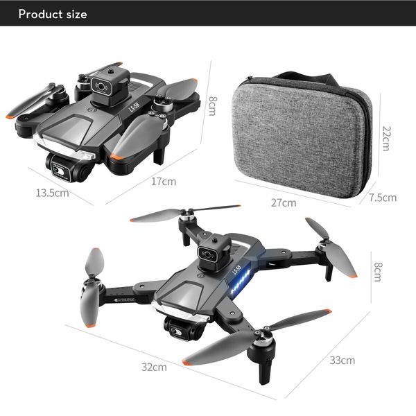 GPS 5G WIFI FPV With 4K HD Camera 25mins Flight Time Brushless Foldable RC Drone Quadcopter obstacle avoidance Dual Batteries