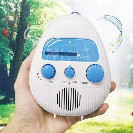 Waterproof Shower Radio, Wireless Mini Portable Shower Radio Speaker