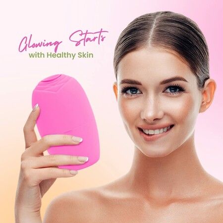 Contour Cube Ice Mold For Face, Face Ice Mold, Ice For Face (Pink)