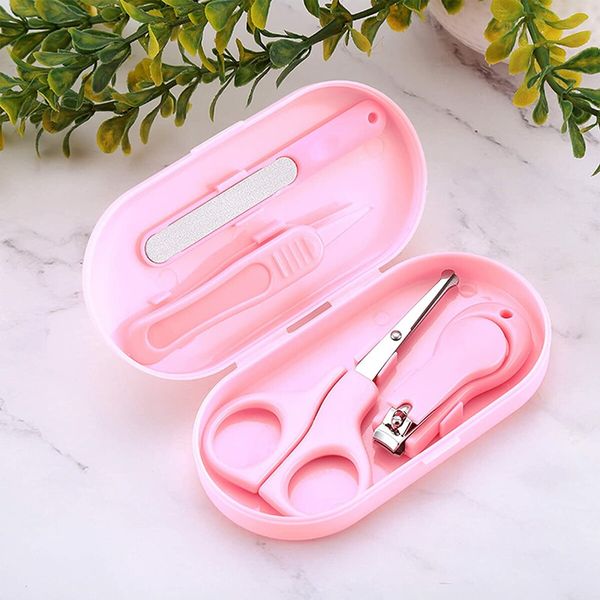 Baby Nail Clippers Kit, Newborn Manicure Pedicure Clipper File with Case