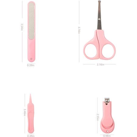 Baby Nail Clippers Kit, Newborn Manicure Pedicure Clipper File with Case