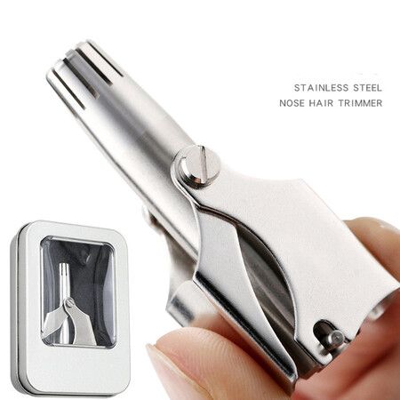 Stainless Steel Manual Nose Hair Cutter, Nose Hair Cutter