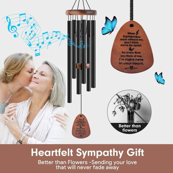 Pet Memorial Gifts,28" Pet Memorial Wind Chimes,Dog Memorial Gifts, Pet Loss Gifts,Loss of Pet Sympathy Gift,Pet Remembrance Gift in Memory of Dog Cat