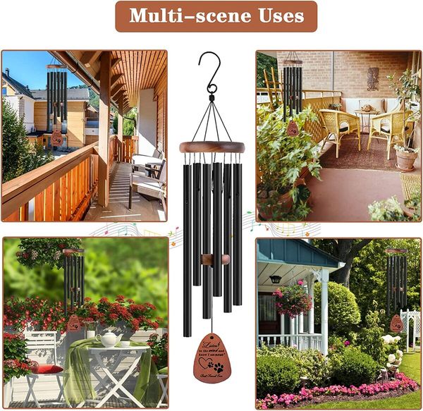 Pet Memorial Gifts,28" Pet Memorial Wind Chimes,Dog Memorial Gifts, Pet Loss Gifts,Loss of Pet Sympathy Gift,Pet Remembrance Gift in Memory of Dog Cat