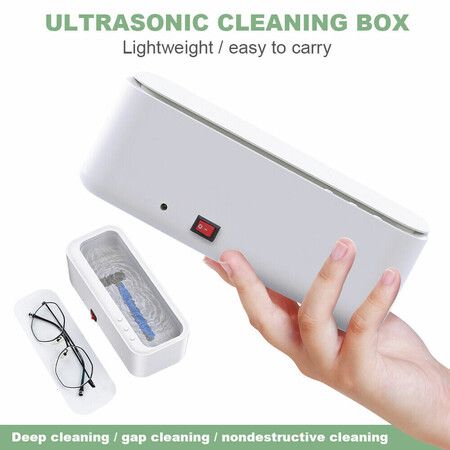 Ultrasonic Jewelry Cleaner Electric, Sonic Wave Cleaner,Portable 300ML for Jewels, Watch, Rings, Glasses Cleaning Machine