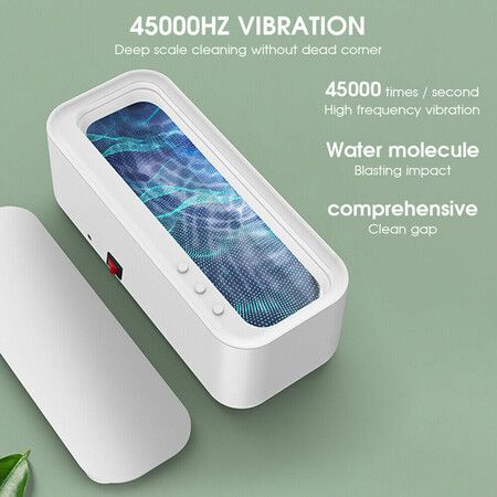 Ultrasonic Jewelry Cleaner Electric, Sonic Wave Cleaner,Portable 300ML for Jewels, Watch, Rings, Glasses Cleaning Machine