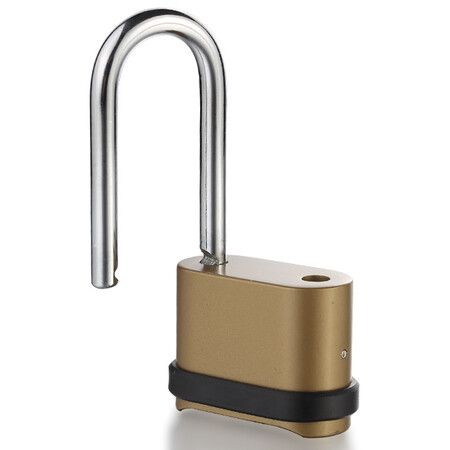 4 Digit Combination Lock Zink Alloy Padlock with Long Shackle Combo Padlock for Outdoor Use ,Sheds, Locker, Storage Unit, Gym and Gate