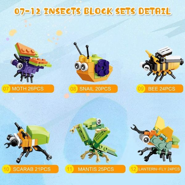 Prefilled Easter Eggs with Dinosaur Building Blocks,Easy Assemble Surprise Easter Egg Toys Easter Party Favors,Easter Basket Stuffers,Easter Egg Hunting,Classroom Prize Toys (12 Pcs)