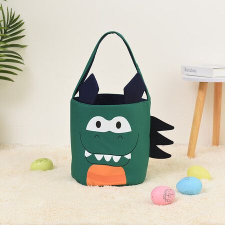 Easter Bunny crocodile Basket Gift Egg Bags  Canvas Cotton Personalized Candy Egg Basket  26*23cm