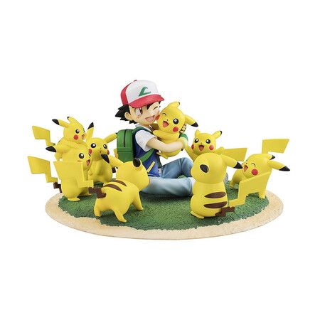 Pikachu Pokemon Battle Action Figure Set Hand Model