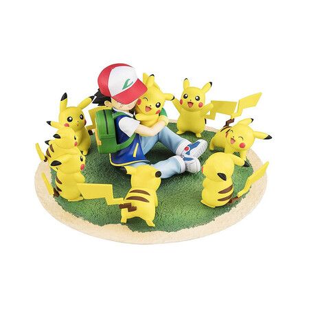 Pikachu Pokemon Battle Action Figure Set Hand Model