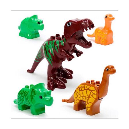 Children Dinosaur Building Blocks Set Toy Jurassic World Animal Large Particles Building Blocks Building BlocksChildren Toys