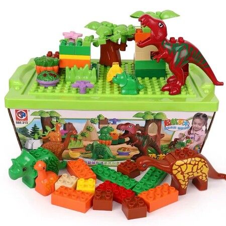 Children Dinosaur Building Blocks Set Toy Jurassic World Animal Large Particles Building Blocks Building BlocksChildren Toys